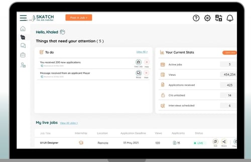 The recruiter's dashboard