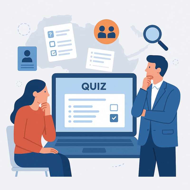 An image of an illustration of a quiz 