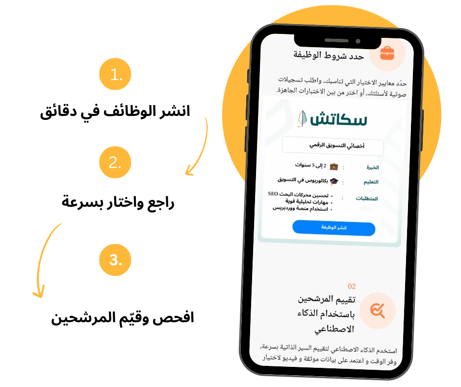 كيف تقوم بتوظيف المتدربين من خلال سكاتش 